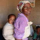 AIDS orphan and grandmother, South Africa