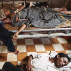 HIV/AIDS patients in a hospital in Cambodia
