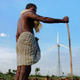 A shepherd in India