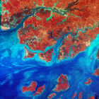 Satellite image of West Africa