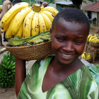 A girl selling bananas in Uganda A girl selling bananas in Uganda