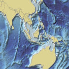 Bathymetry map of South-East Asia