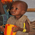 A child in a Somali refugee camp