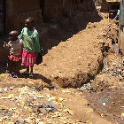 Children in an African slum