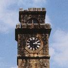 Clock tower on a fort in Galle, Sri Lanka