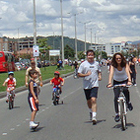 Ciclovía de domingo en Bogotá, Colombia