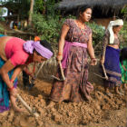Community effort to build a pond in Nepal Community effort to build a pond in Nepal