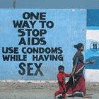 Mural in India promoting condom use