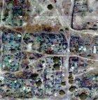 Satellite image of the destruction of a village in Darfur