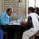 Doctor taking patient history