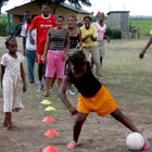 Campamento del programa Fútbol para la Vida