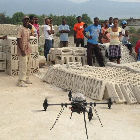 Tests of drones in Haiti