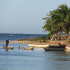 A fisher in Madagascar