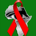 AIDS ribbon around Africa