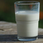 A glass of milk