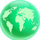 A green globe