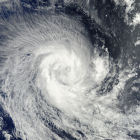 Satellite image of hurricane