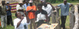 Mrs. Chabayanzara follows podcast instructions to draw cattle vaccine, Zimbabwe - Lawrence Gudza
