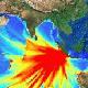 Analysis of the 12 September 2007 quake, with tsunami waves in red