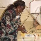 Scientist at a research centre in Bel Air, Senegal