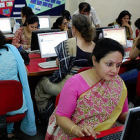 People accessing the Internet in India