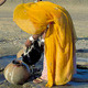 Getting water from well in India Getting water from well in India