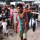 Indonesian fish vendor