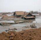 A house sunk by the Indonesian mud eruption