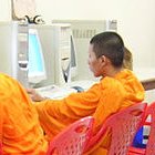 An Internet café in Laos