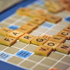 Scrabble board spelling 'jargon'