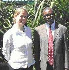 Katharina Kuss and Emmanuel Kafwembe of the Ndola-based Tropical Diseases Research Center