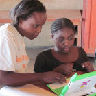 Literacy lessons in Zambia