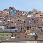 A slum on the edge of Lima, Peru