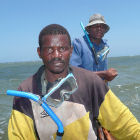 Men off the coast of Kenya Men off the coast of Kenya