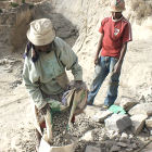 Workers at a quarry in Madagascar