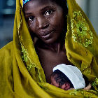 A mother with a child