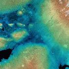 Satellite image of region affected by earthquake in Gujarat, India
