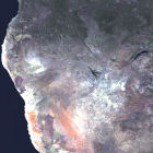 Satellite image of Namibia