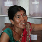 Local worker at community seed bank in Nepal Local worker at community seed bank in Nepal