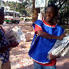 Newspaper sellers in Africa Newspaper sellers in Africa