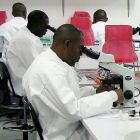 Nigerian scientists in a laboratory