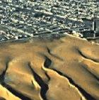 Satellite images of sand dunes encroaching on Nouakchott in Mauritania