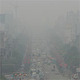 Polluted city, China