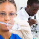Lab workers