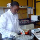An agricultural researcher in Kenya An agricultural researcher in Kenya