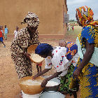 Rice preparation in Mali