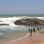 Beach on the Tamil Nadu coast, India