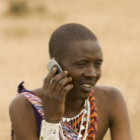A Tanzanian man on mobile A Tanzanian man on mobile