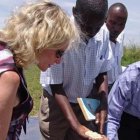 US Official and maize farmer, Uganda