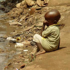 Child in a Ugandan slum